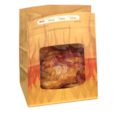 Window Deli Bag Large Vent Tac Seal Flame