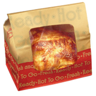 Window Deli Bag X Large Vent Tac Seal Hot To Go